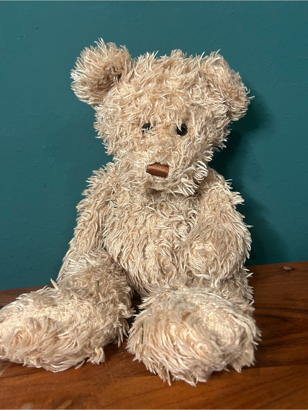 Animal Adventure Classic Cream Shag Teddy Bear Plush Stuffed Animal
